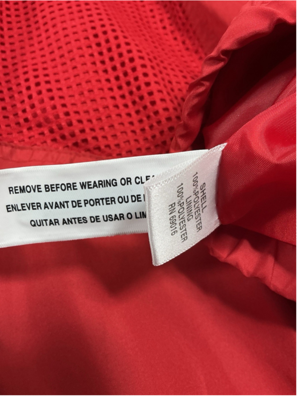 Womans Excellent Studio Works Adjustible Sleeve Full Zip Windbreaker PXL Red - Picture 4 of 6